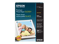 Premium Photo Paper, 10.4 mil, 5 x 7, High-Gloss White, 20/Pack